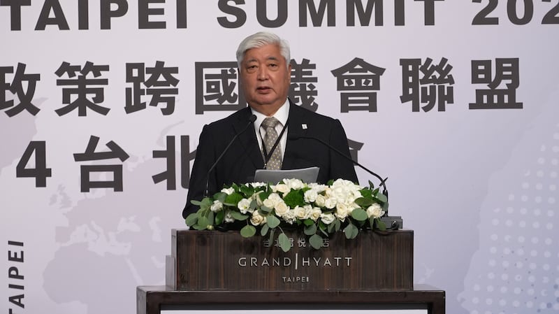 日本众议员中谷元表示，北京没有权力决定外国议员对台湾的参与。(记者 陈建宏摄)