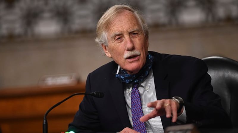 美国联邦参议员金(Angus King)(美联社)