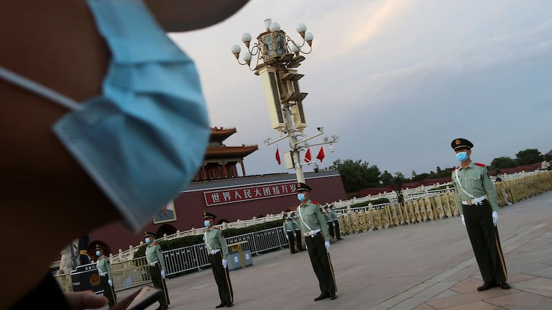 据多家香港媒体引述政协委员和港区人大代表消息,国安法范围包括禁止分裂国家丶颠覆中央人民政府丶外国干预及恐怖主义行为。(路透社资料图片)