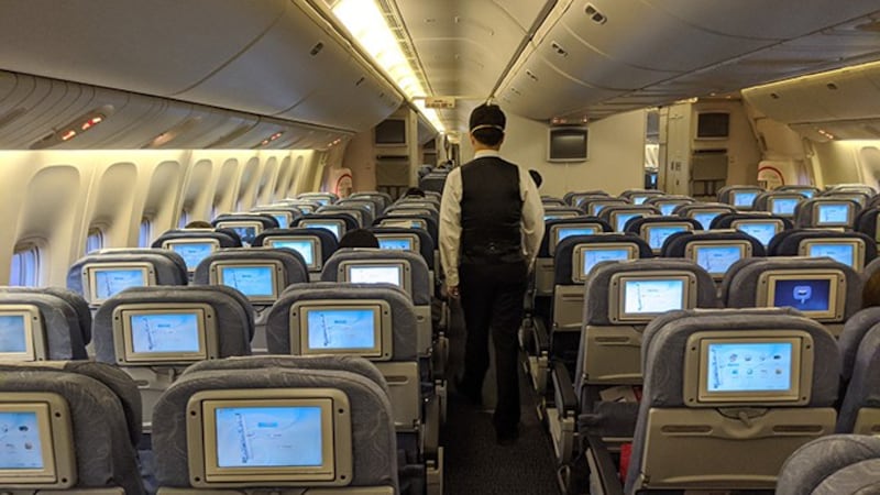 刘力朋于今年三月离开中国,他形容飞机起飞那一刻像是电影逃离德黑兰。(刘力朋提供自由亚洲电台)