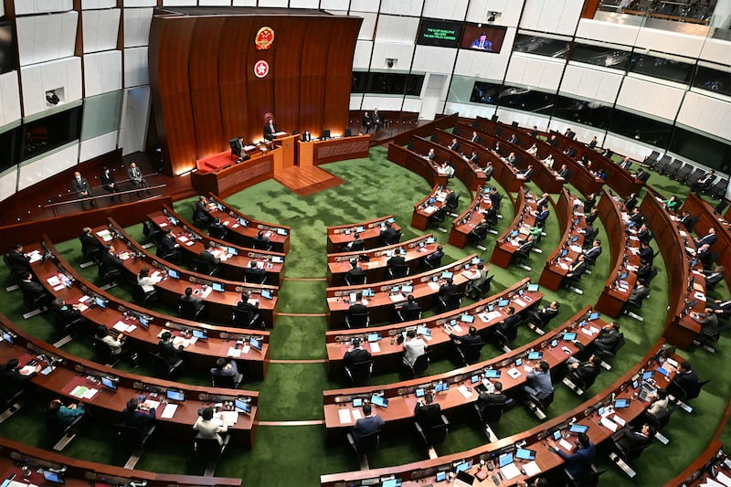 香港庫房赤字問題正被建制派議員放上立法會議程。(法新社資料圖片)