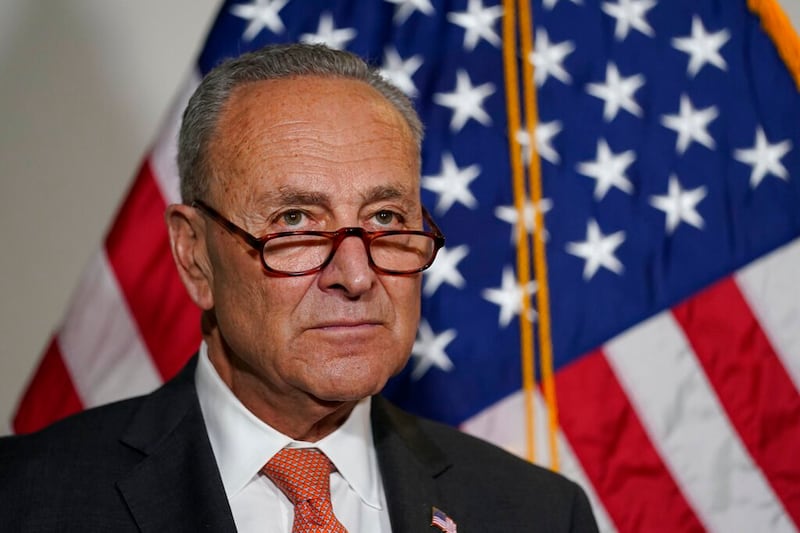 民主党籍的参议院多数党领袖舒默(Chuck Schumer)。(AP)
